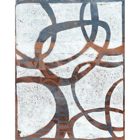 Monoprint XVIII Black Modern Wood Framed Art Print with Double Matting by St Hilaire, Elizabeth