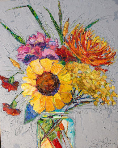 Falling for You I Black Ornate Wood Framed Art Print with Double Matting by St Hilaire, Elizabeth