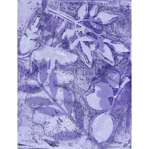 Very Peri Botanical Print I Gold Ornate Wood Framed Art Print with Double Matting by St Hilaire, Elizabeth