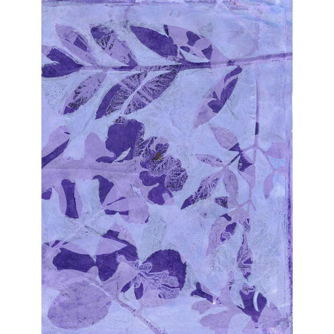 Very Peri Botanical Print III Black Modern Wood Framed Art Print with Double Matting by St Hilaire, Elizabeth