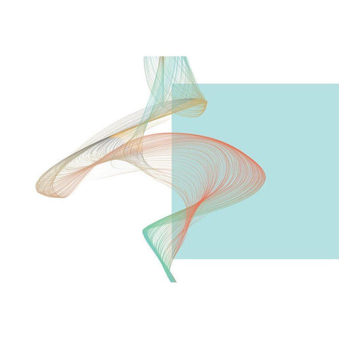 Geometric Shape and Black Abstraction I Black Modern Wood Framed Art Print with Double Matting by Orlov, Irena