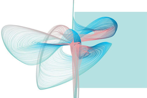 Geometric Shape and Black Abstraction VII White Modern Wood Framed Art Print with Double Matting by Orlov, Irena