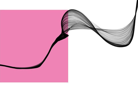 Geometric Shape and Black Abstraction IX Black Ornate Wood Framed Art Print with Double Matting by Orlov, Irena