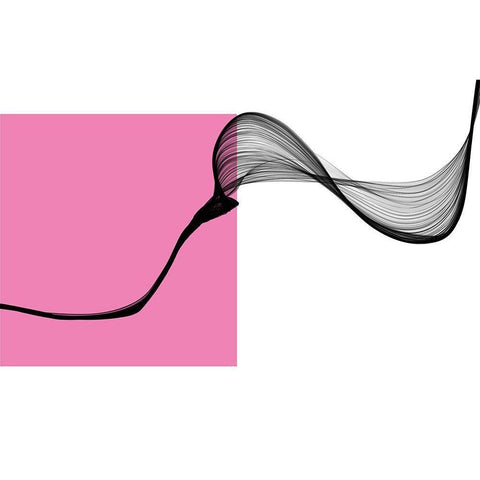 Geometric Shape and Black Abstraction IX Gold Ornate Wood Framed Art Print with Double Matting by Orlov, Irena