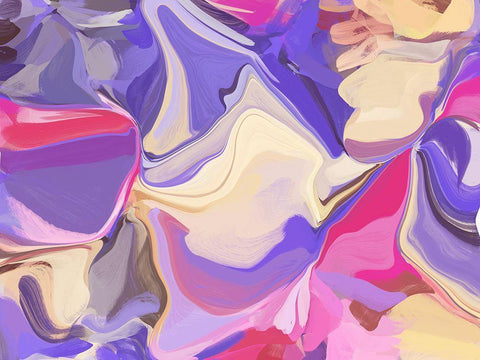 Color Burst Abstraction VIII Black Ornate Wood Framed Art Print with Double Matting by Orlov, Irena