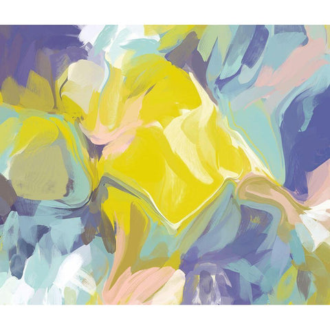 Color Burst Abstraction IX Gold Ornate Wood Framed Art Print with Double Matting by Orlov, Irena