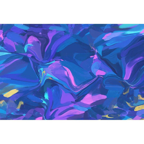 Color Burst Abstraction X Gold Ornate Wood Framed Art Print with Double Matting by Orlov, Irena