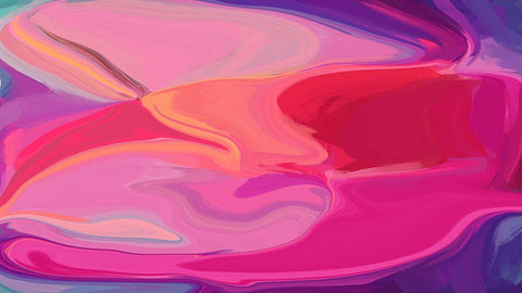 Color Burst Abstraction XIV White Modern Wood Framed Art Print with Double Matting by Orlov, Irena