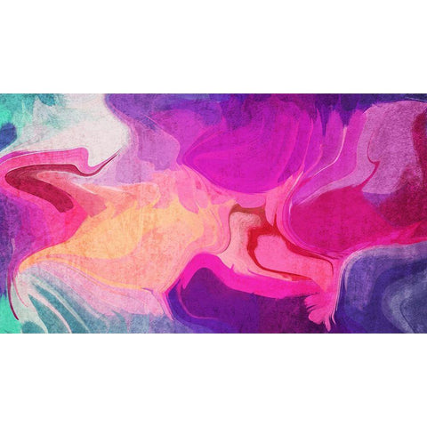 Color Burst Abstraction XVIII Gold Ornate Wood Framed Art Print with Double Matting by Orlov, Irena