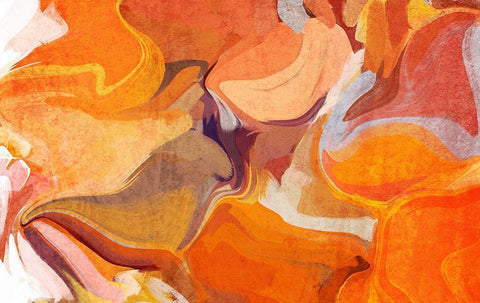 Color Burst Abstraction XX Black Ornate Wood Framed Art Print with Double Matting by Orlov, Irena