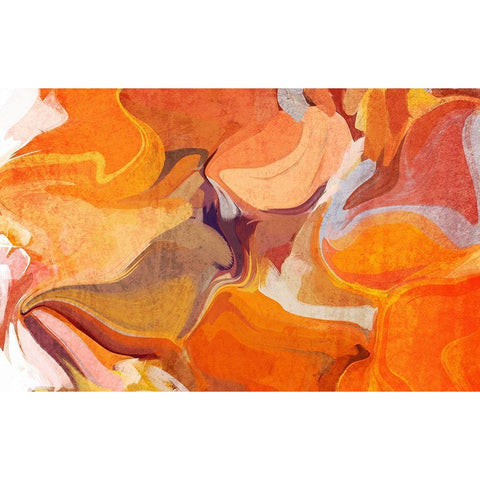 Color Burst Abstraction XX Black Modern Wood Framed Art Print by Orlov, Irena