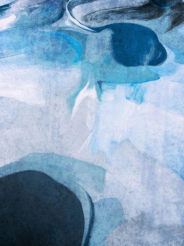 Neutral Flow I White Modern Wood Framed Art Print with Double Matting by Orlov, Irena