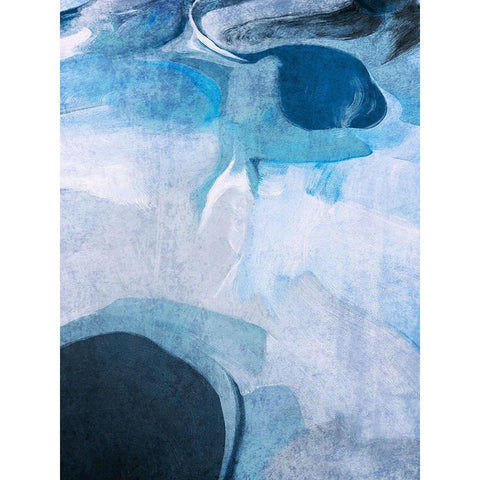 Neutral Flow I Black Modern Wood Framed Art Print with Double Matting by Orlov, Irena