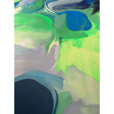 Neutral Flow II White Modern Wood Framed Art Print by Orlov, Irena