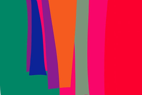 Art Shape Colors design III Black Ornate Wood Framed Art Print with Double Matting by Orlov, Irena