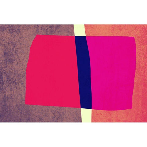 Art Shape Colors design V Black Modern Wood Framed Art Print with Double Matting by Orlov, Irena