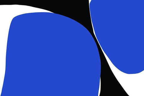 Art Shape Colors design VIII White Modern Wood Framed Art Print with Double Matting by Orlov, Irena