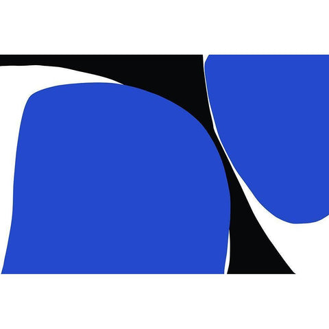 Art Shape Colors design VIII Black Modern Wood Framed Art Print by Orlov, Irena