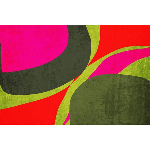 Art Shape Colors design XII Black Modern Wood Framed Art Print by Orlov, Irena