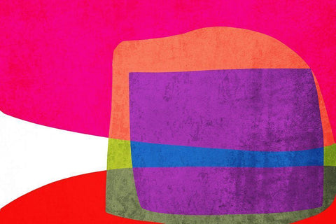 Art Shape Colors design XIII Black Ornate Wood Framed Art Print with Double Matting by Orlov, Irena