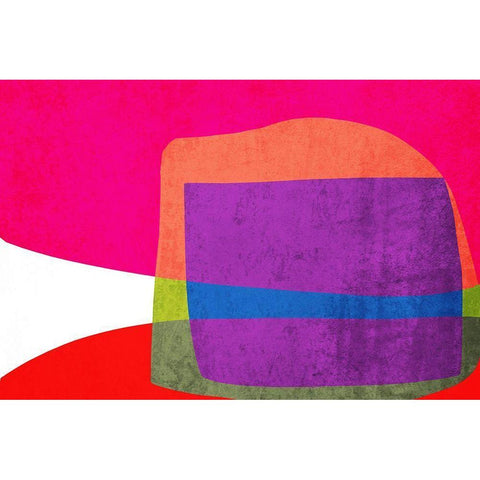 Art Shape Colors design XIII Black Modern Wood Framed Art Print by Orlov, Irena