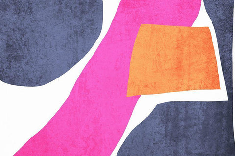 Art Shape Colors design XVII Black Ornate Wood Framed Art Print with Double Matting by Orlov, Irena