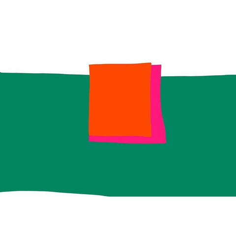 Art Shape Colors design XX Black Modern Wood Framed Art Print with Double Matting by Orlov, Irena