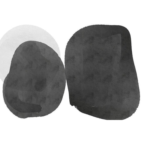 Art Shape Colors design XXVII Black Modern Wood Framed Art Print by Orlov, Irena