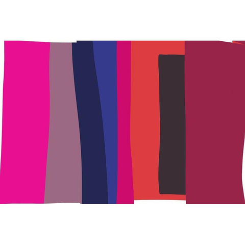 Art Shape Colors Design XXIX Black Modern Wood Framed Art Print by Orlov, Irena