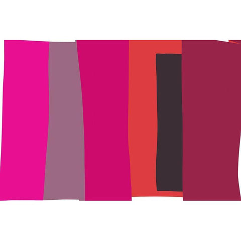 Art Shape Colors Design XXX Black Modern Wood Framed Art Print by Orlov, Irena