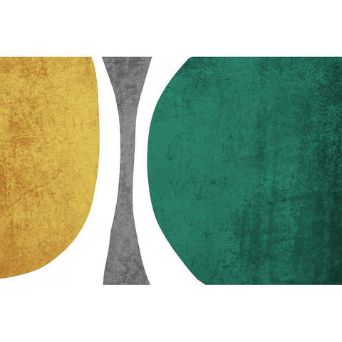 Art Shape Colors Design XXXIII Black Modern Wood Framed Art Print by Orlov, Irena