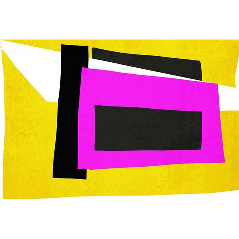 Art Shape Colors Design XXXV White Modern Wood Framed Art Print by Orlov, Irena