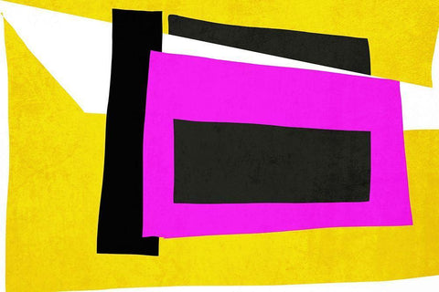 Art Shape Colors Design XXXV Black Ornate Wood Framed Art Print with Double Matting by Orlov, Irena