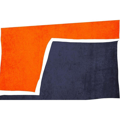 Art Shape Colors Design XXXVII Black Modern Wood Framed Art Print by Orlov, Irena