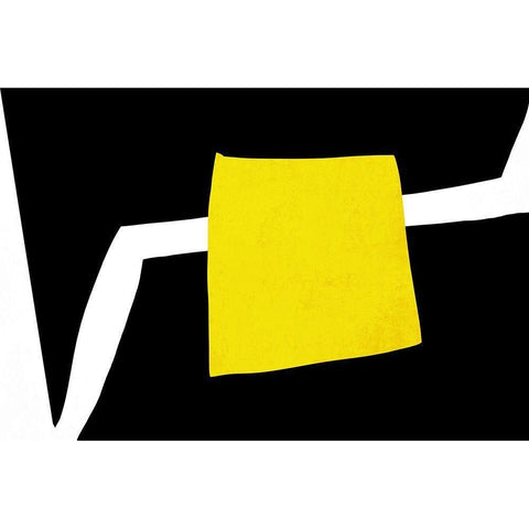 Art Shape Colors Design XXXVIII Black Modern Wood Framed Art Print by Orlov, Irena