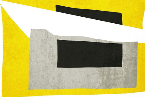 Art Shape Colors Design XXXXII Black Ornate Wood Framed Art Print with Double Matting by Orlov, Irena