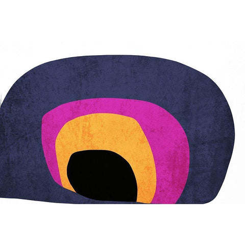 Art Shape Colors design XXXXVI Black Modern Wood Framed Art Print by Orlov, Irena