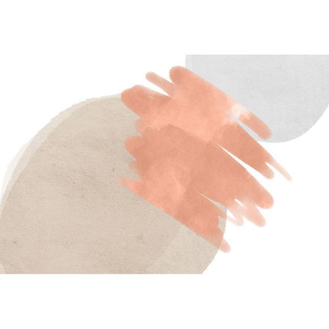 Art Shape Colors Design XXXXVIII White Modern Wood Framed Art Print by Orlov, Irena