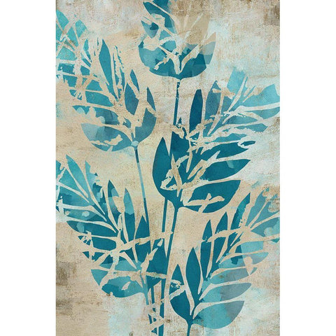 Moonlit Palms I White Modern Wood Framed Art Print by Kouta, Flora