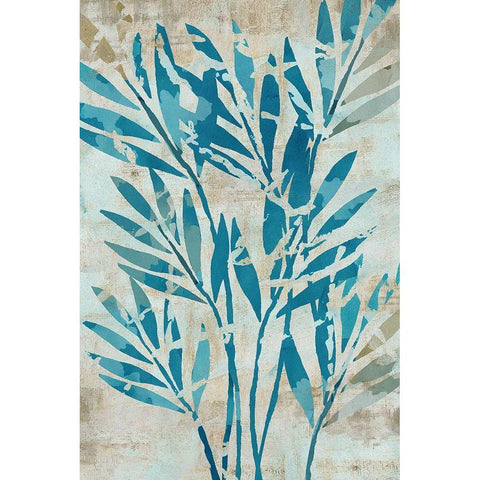 Moonlit Palms II Black Modern Wood Framed Art Print with Double Matting by Kouta, Flora