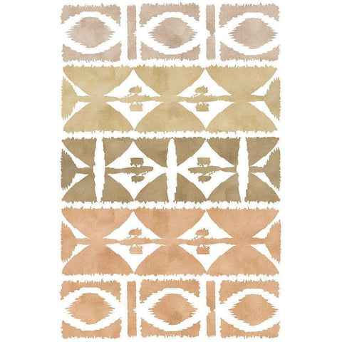 Earthy Geometric VI Black Modern Wood Framed Art Print by Kouta, Flora