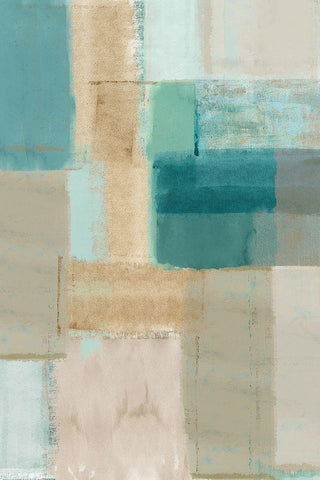 Summer Daze I White Modern Wood Framed Art Print with Double Matting by Kouta, Flora