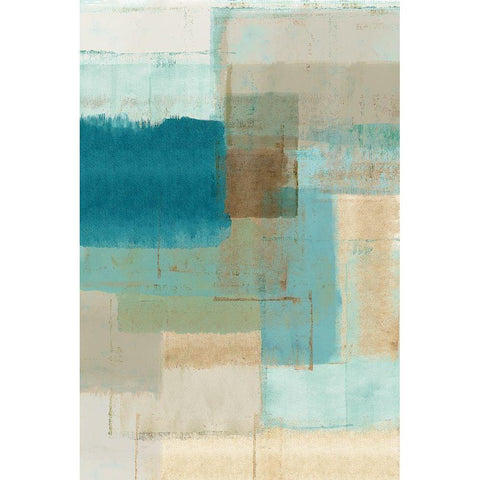 Summer Daze II Black Modern Wood Framed Art Print with Double Matting by Kouta, Flora