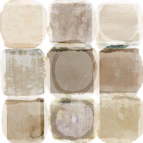 Beach Rocks I Black Ornate Wood Framed Art Print with Double Matting by Kouta, Flora