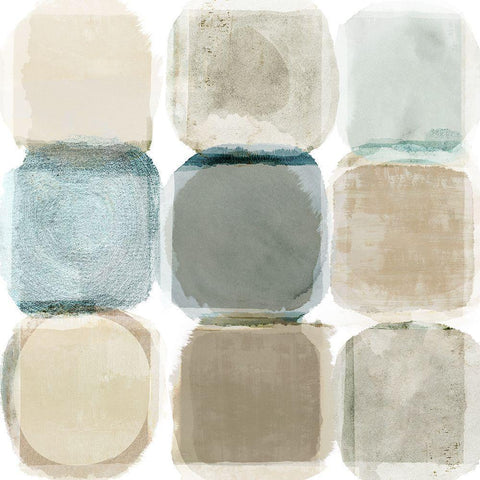 Beach Rocks II Black Ornate Wood Framed Art Print with Double Matting by Kouta, Flora