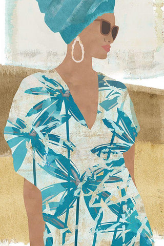 Clementine I Black Ornate Wood Framed Art Print with Double Matting by Kouta, Flora