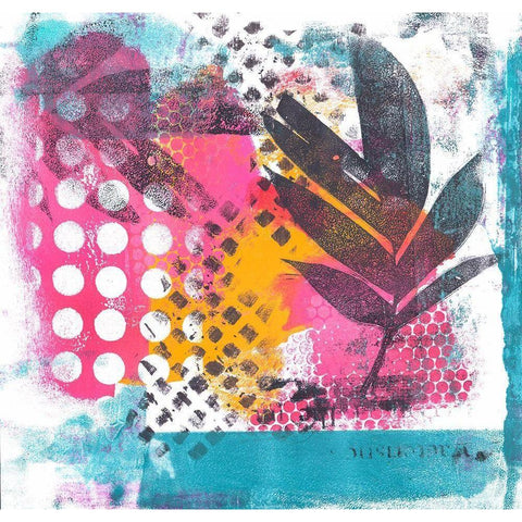 Wild Tropical Paradise Black Modern Wood Framed Art Print by Haase, Andrea