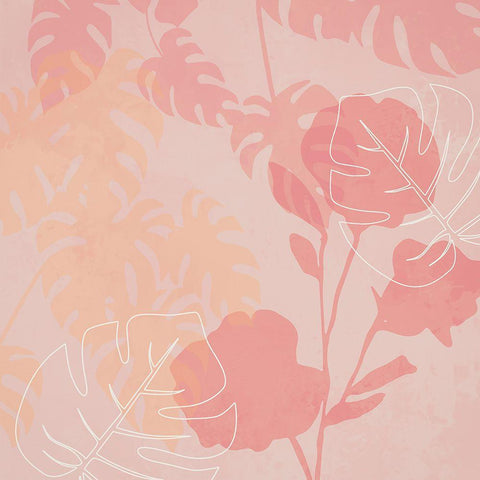 Greenhouse Fantasy White Modern Wood Framed Art Print with Double Matting by Haase, Andrea