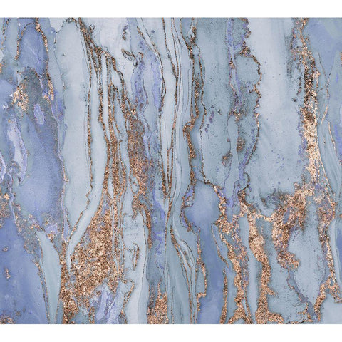 Abstract Ink Fantasy I Black Modern Wood Framed Art Print with Double Matting by Haase, Andrea