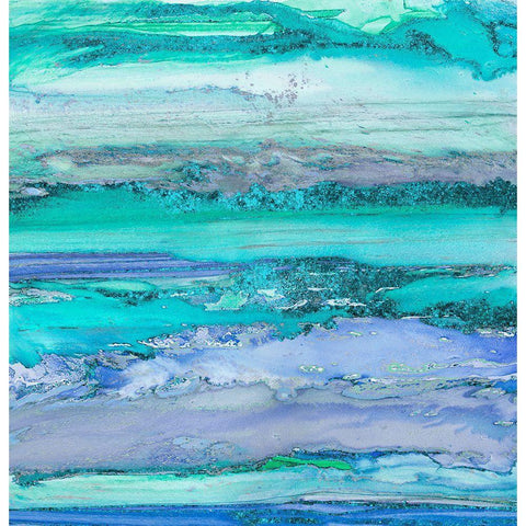 Abstract Ink Fantasy III Gold Ornate Wood Framed Art Print with Double Matting by Haase, Andrea